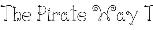Font : LD-Cherry-Serif Custom Text : The Pirate Way Test your own text here Click to download or to view this font on a tshirt that can be custom printed in Bali