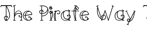 Font : LD-Curly-Swirls Custom Text : The Pirate Way Test your own text here Click to download or to view this font on a tshirt that can be custom printed in Bali