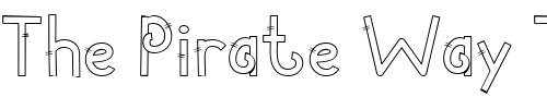 Font : LD-Dazzle Custom Text : The Pirate Way Test your own text here Click to download or to view this font on a tshirt that can be custom printed in Bali