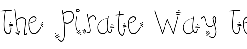 Font : LD-Double-Dash Custom Text : The Pirate Way Test your own text here Click to download or to view this font on a tshirt that can be custom printed in Bali