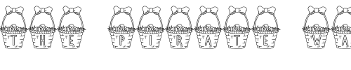 Font : LD-Easter-Basket Custom Text : The Pirate Way Test your own text here Click to download or to view this font on a tshirt that can be custom printed in Bali