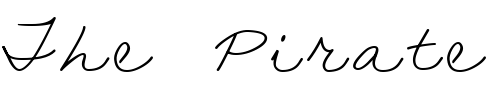 Font : LD-Fine-Script-3 Custom Text : The Pirate Way Test your own text here Click to download or to view this font on a tshirt that can be custom printed in Bali