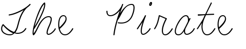 Font : LD-Fine-Script-5 Custom Text : The Pirate Way Test your own text here Click to download or to view this font on a tshirt that can be custom printed in Bali