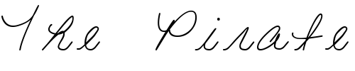 Font : LD-Fine-Script-6 Custom Text : The Pirate Way Test your own text here Click to download or to view this font on a tshirt that can be custom printed in Bali