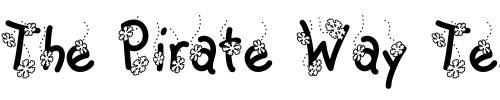 Font : LD-Flakey Custom Text : The Pirate Way Test your own text here Click to download or to view this font on a tshirt that can be custom printed in Bali