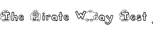 Font : LD-Ghosts Custom Text : The Pirate Way Test your own text here Click to download or to view this font on a tshirt that can be custom printed in Bali