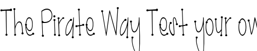 Font : LD-Hot-Dot Custom Text : The Pirate Way Test your own text here Click to download or to view this font on a tshirt that can be custom printed in Bali