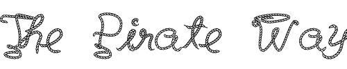 Font : LD-Lariat Custom Text : The Pirate Way Test your own text here Click to download or to view this font on a tshirt that can be custom printed in Bali