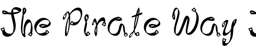 Font : LD-Leash Custom Text : The Pirate Way Test your own text here Click to download or to view this font on a tshirt that can be custom printed in Bali