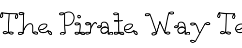 Font : LD-Loopy-Serif Custom Text : The Pirate Way Test your own text here Click to download or to view this font on a tshirt that can be custom printed in Bali