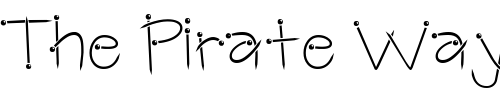 Font : LD-Pins Custom Text : The Pirate Way Test your own text here Click to download or to view this font on a tshirt that can be custom printed in Bali