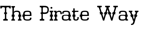 Font : LD-Saloon Custom Text : The Pirate Way Test your own text here Click to download or to view this font on a tshirt that can be custom printed in Bali