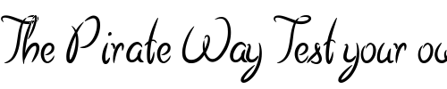 Font : LD-Scriptive Custom Text : The Pirate Way Test your own text here Click to download or to view this font on a tshirt that can be custom printed in Bali