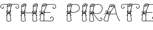 Font : LD-Scroll Custom Text : The Pirate Way Test your own text here Click to download or to view this font on a tshirt that can be custom printed in Bali