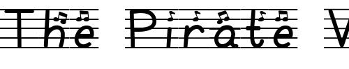 Font : LD-Staff Custom Text : The Pirate Way Test your own text here Click to download or to view this font on a tshirt that can be custom printed in Bali