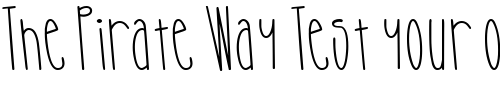 Font : LD-Stretch Custom Text : The Pirate Way Test your own text here Click to download or to view this font on a tshirt that can be custom printed in Bali