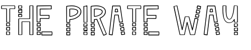 Font : LD-Triple-Box Custom Text : The Pirate Way Test your own text here Click to download or to view this font on a tshirt that can be custom printed in Bali