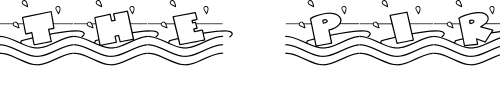 Font : LD-Waterski Custom Text : The Pirate Way Test your own text here Click to download or to view this font on a tshirt that can be custom printed in Bali