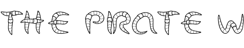 Font : LD-Wormy Custom Text : The Pirate Way Test your own text here Click to download or to view this font on a tshirt that can be custom printed in Bali