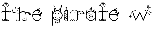 Font : LD-Zoo Custom Text : The Pirate Way Test your own text here Click to download or to view this font on a tshirt that can be custom printed in Bali