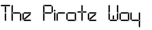 Font : LED Custom Text : The Pirate Way Test your own text here Click to download or to view this font on a tshirt that can be custom printed in Bali