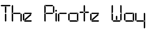 Font : LEDSSK Custom Text : The Pirate Way Test your own text here Click to download or to view this font on a tshirt that can be custom printed in Bali