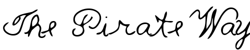 Font : LEHN233 Custom Text : The Pirate Way Test your own text here Click to download or to view this font on a tshirt that can be custom printed in Bali