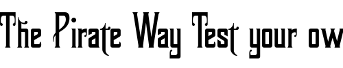 Font : LHF-Ambrosia Custom Text : The Pirate Way Test your own text here Click to download or to view this font on a tshirt that can be custom printed in Bali