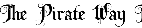 Font : LHF-Becker-Monogram-English Custom Text : The Pirate Way Test your own text here Click to download or to view this font on a tshirt that can be custom printed in Bali