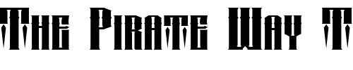 Font : LHF-Conclave-FLAT-reg Custom Text : The Pirate Way Test your own text here Click to download or to view this font on a tshirt that can be custom printed in Bali