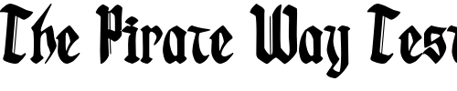 Font : LHF-Gotheau-Regular Custom Text : The Pirate Way Test your own text here Click to download or to view this font on a tshirt that can be custom printed in Bali