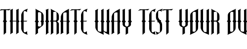 Font : LHF-Gypsy-BETA Custom Text : The Pirate Way Test your own text here Click to download or to view this font on a tshirt that can be custom printed in Bali