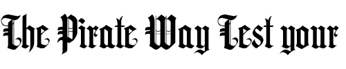 Font : LHF-Hindlewood-BETA-sans-regular Custom Text : The Pirate Way Test your own text here Click to download or to view this font on a tshirt that can be custom printed in Bali