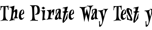 Font : LHF-Jester-Regular Custom Text : The Pirate Way Test your own text here Click to download or to view this font on a tshirt that can be custom printed in Bali