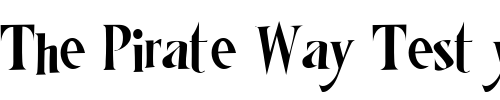 Font : LHF-Mister-Kooky-Condensed Custom Text : The Pirate Way Test your own text here Click to download or to view this font on a tshirt that can be custom printed in Bali
