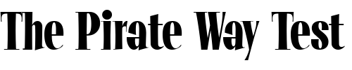 Font : LHF-Opening-Night-SERIF Custom Text : The Pirate Way Test your own text here Click to download or to view this font on a tshirt that can be custom printed in Bali
