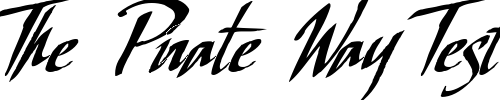 Font : LHF-Scriptana-COND-slant Custom Text : The Pirate Way Test your own text here Click to download or to view this font on a tshirt that can be custom printed in Bali