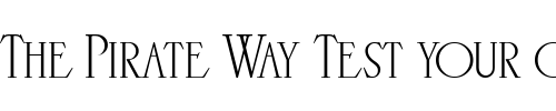 Font : LHF-Stetson Custom Text : The Pirate Way Test your own text here Click to download or to view this font on a tshirt that can be custom printed in Bali