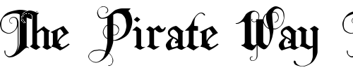 Font : LHFBeckerMonogramEnglish Custom Text : The Pirate Way Test your own text here Click to download or to view this font on a tshirt that can be custom printed in Bali