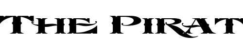 Font : LHFEsoteric3FANCY Custom Text : The Pirate Way Test your own text here Click to download or to view this font on a tshirt that can be custom printed in Bali