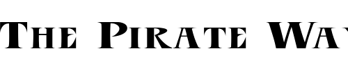 Font : LHFEsotericOldRegular Custom Text : The Pirate Way Test your own text here Click to download or to view this font on a tshirt that can be custom printed in Bali