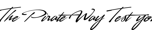 Font : LHFSofiaScript Custom Text : The Pirate Way Test your own text here Click to download or to view this font on a tshirt that can be custom printed in Bali