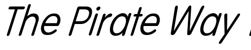 Font : LaRouche-Italic Custom Text : The Pirate Way Test your own text here Click to download or to view this font on a tshirt that can be custom printed in Bali