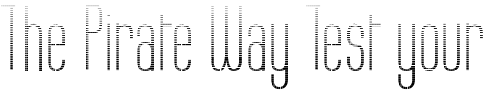 Font : Labtop-Graphed Custom Text : The Pirate Way Test your own text here Click to download or to view this font on a tshirt that can be custom printed in Bali
