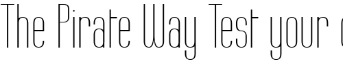 Font : Labtop-Thin Custom Text : The Pirate Way Test your own text here Click to download or to view this font on a tshirt that can be custom printed in Bali