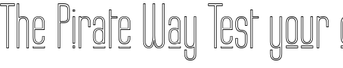 Font : Labtop-Upper-Outline Custom Text : The Pirate Way Test your own text here Click to download or to view this font on a tshirt that can be custom printed in Bali