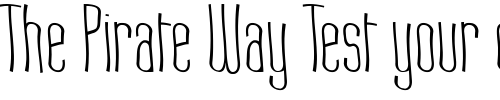 Font : Labtop-Warp-1 Custom Text : The Pirate Way Test your own text here Click to download or to view this font on a tshirt that can be custom printed in Bali