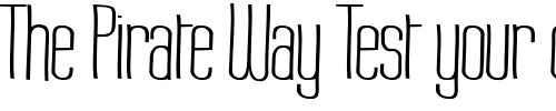 Font : Labtop-Warp-2 Custom Text : The Pirate Way Test your own text here Click to download or to view this font on a tshirt that can be custom printed in Bali