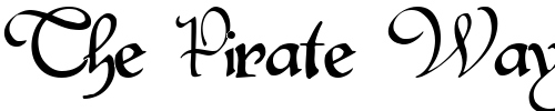 Font : Lancaster-Bold-ttnorm Custom Text : The Pirate Way Test your own text here Click to download or to view this font on a tshirt that can be custom printed in Bali