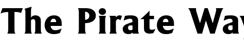 Font : LapidarSerNo2URWTBol Custom Text : The Pirate Way Test your own text here Click to download or to view this font on a tshirt that can be custom printed in Bali
